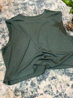 Load image into Gallery viewer, 100% Bamboo Tank Top - Ebony Green - Women's T-shirt