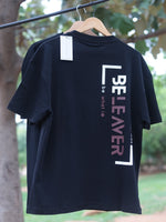 Load image into Gallery viewer, BeLeaver - Charcoal Black - Oversized - Men's T-shirt