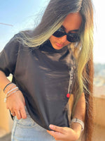 Load image into Gallery viewer, Bold is to be - Charcoal Black - Oversized - Women's T-shirt