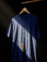 Load image into Gallery viewer, Peace Is All We Seek - Navy Blue - Classic Fit - Men's T-shirt