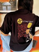 Load image into Gallery viewer, Old Monk - Spirited Soul - Charcoal Black - Women's T-shirt