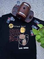 Load image into Gallery viewer, Old Monk - Spirited Soul - Charcoal Black - Women's T-shirt