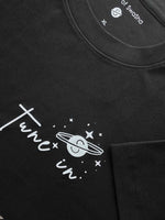 Load image into Gallery viewer, Tune In- Universe Listens - Classic Fit - Black - Women's T-shirt
