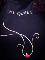 Load image into Gallery viewer, Turtle Neck - The Queen - Black - Women's T-shirt