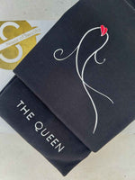 Load image into Gallery viewer, Turtle Neck - The Queen - Black - Women's T-shirt