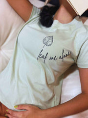 Leaf Me Alone - Matcha - Women's T-shirt