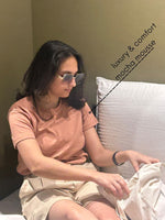 Load image into Gallery viewer, Classic Fit Plain - Coffee Mocha - Women T-shirt
