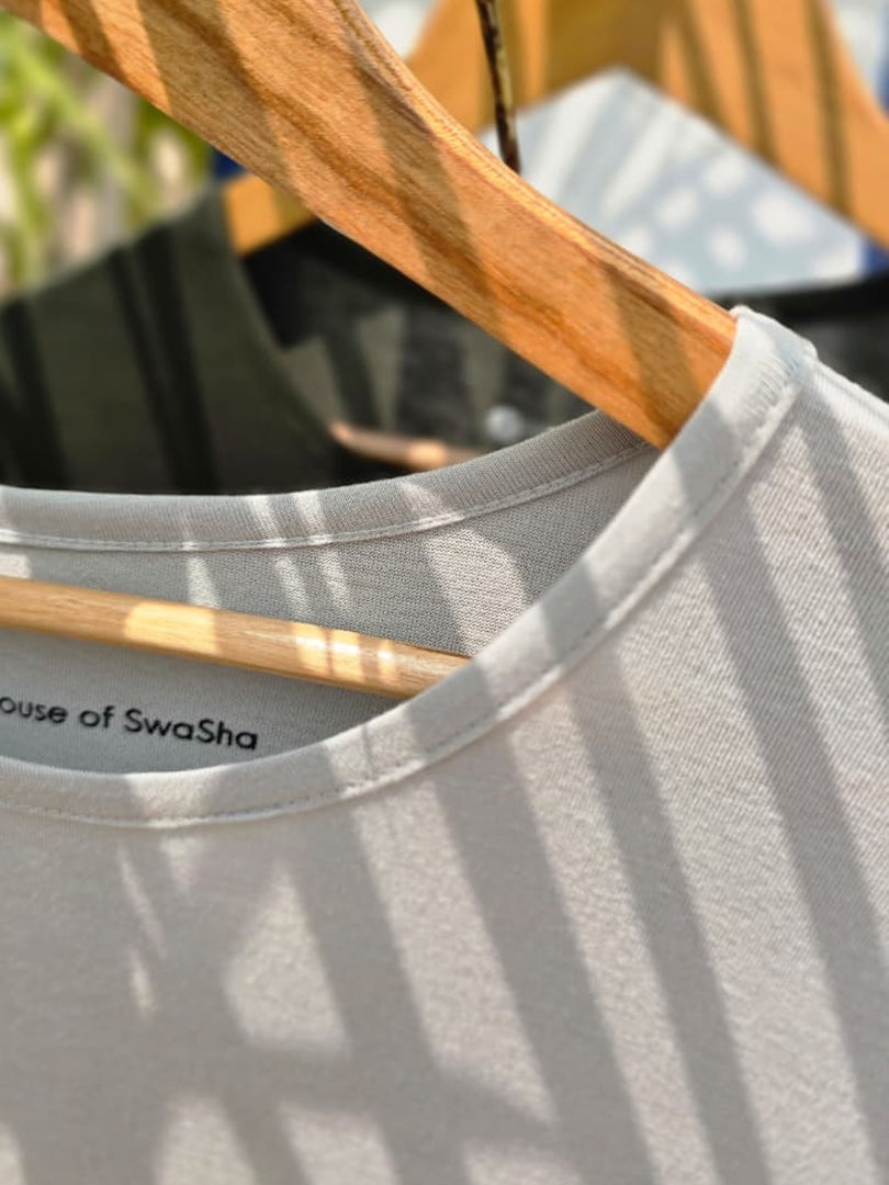 100% Bamboo Classic Fit - Yoga T-shirts - Ash Gray