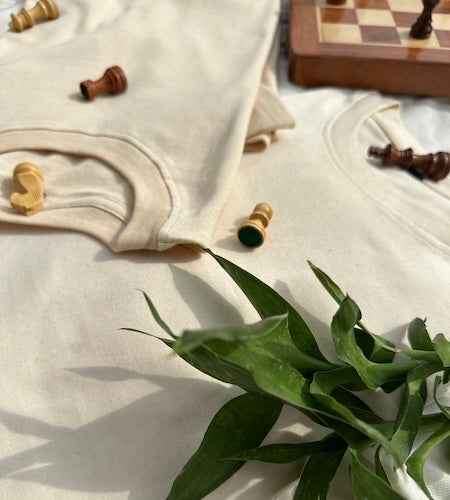 House of SwaSha Premium Bamboo Fabric. Sustainable fashion that is eco-friendly. T-shirt with chess pieces.