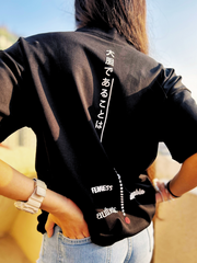 Bold is to be - Charcoal Black - Oversized - Women's T-shirt