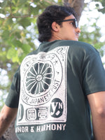 Load image into Gallery viewer, Honor and Harmony - Hunter Green - Oversized - Men's T-shirt