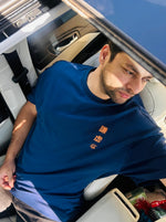 Load image into Gallery viewer, Humble Human - Navy Blue - Oversized - Men's T-shirt