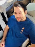 Load image into Gallery viewer, Humble Human - Navy Blue - Oversized - Men's T-shirt