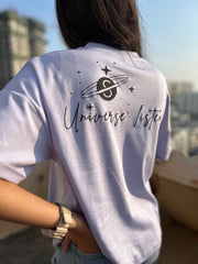 Tune In- Universe Listens - Oversized - Lavender - Women's T-Shirt