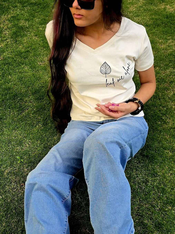Leaf Me Alone-  Undyed - Classic Fit - Women's T-shirt