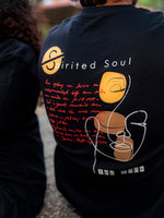 Load image into Gallery viewer, Spirited Soul - The Monk - Charcoal Black - Oversized - Men's T-shirt