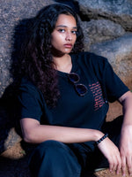 Load image into Gallery viewer, The Monk - Spirited Soul - Charcoal Black - Women's T-shirt