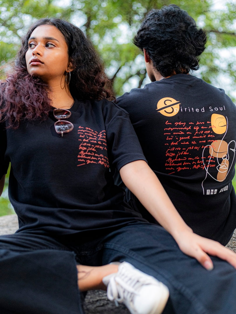 The Monk - Spirited Soul - Charcoal Black - Women's T-shirt