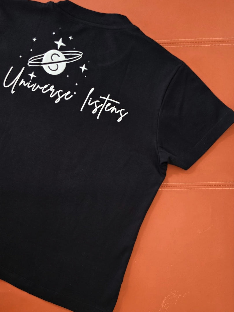 Tune In- Universe Listens - Classic Fit - Black