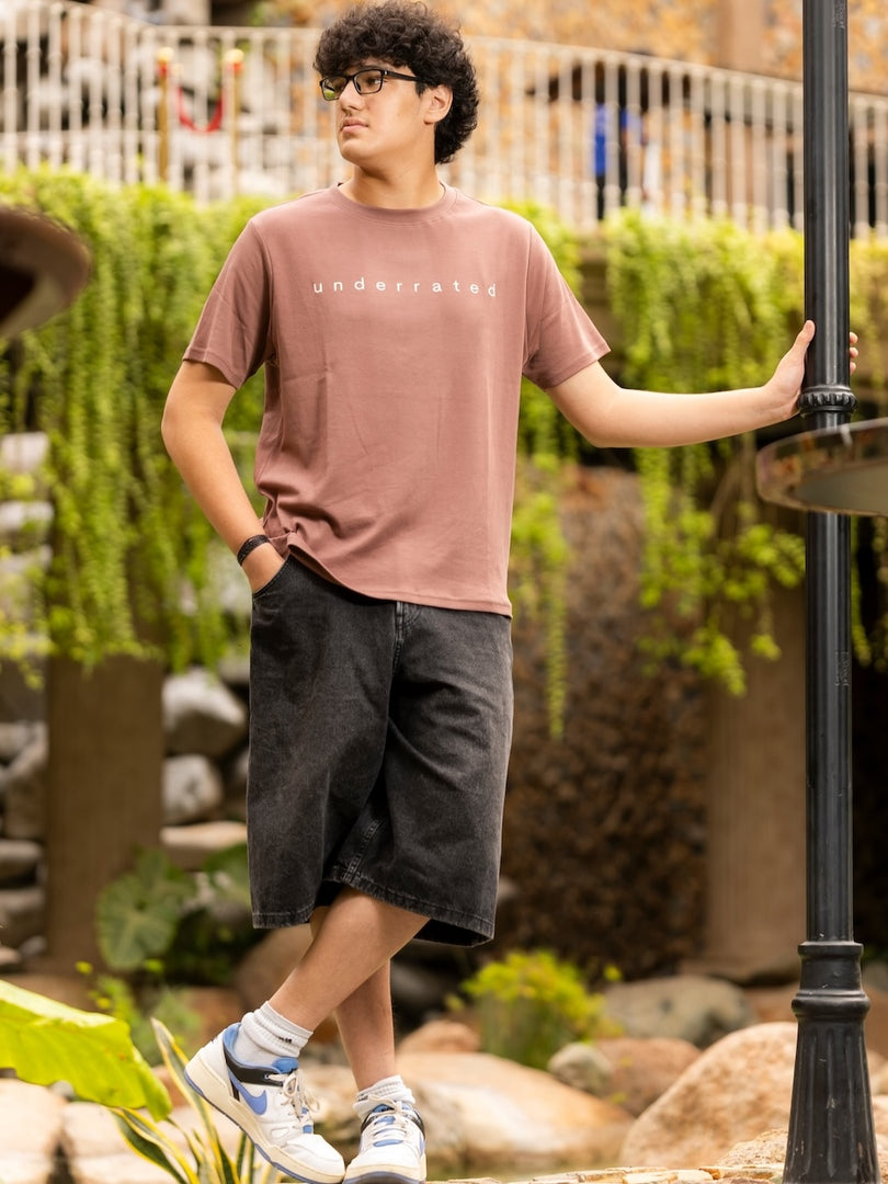 Underrated - Light Nutmeg Brown - Classic Fit  - Men's T-Shirt