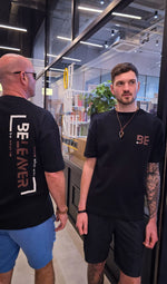 Load image into Gallery viewer, BeLeaver - Charcoal Black - Oversized - Men's T-shirt