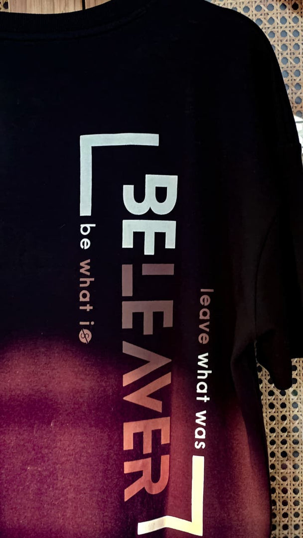 BeLeaver - Charcoal Black - Oversized - Men's T-shirt