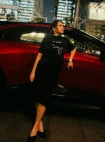 Load image into Gallery viewer, Turtle Neck - The Queen - Black - Women's T-Shirt