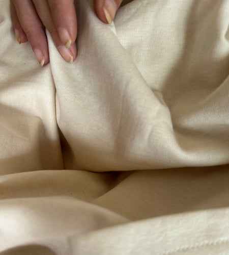 House of SwaSha Premium PIMA Cotton. Sustainable fashion and eco-friendly. Undyed pima cotton fabric.